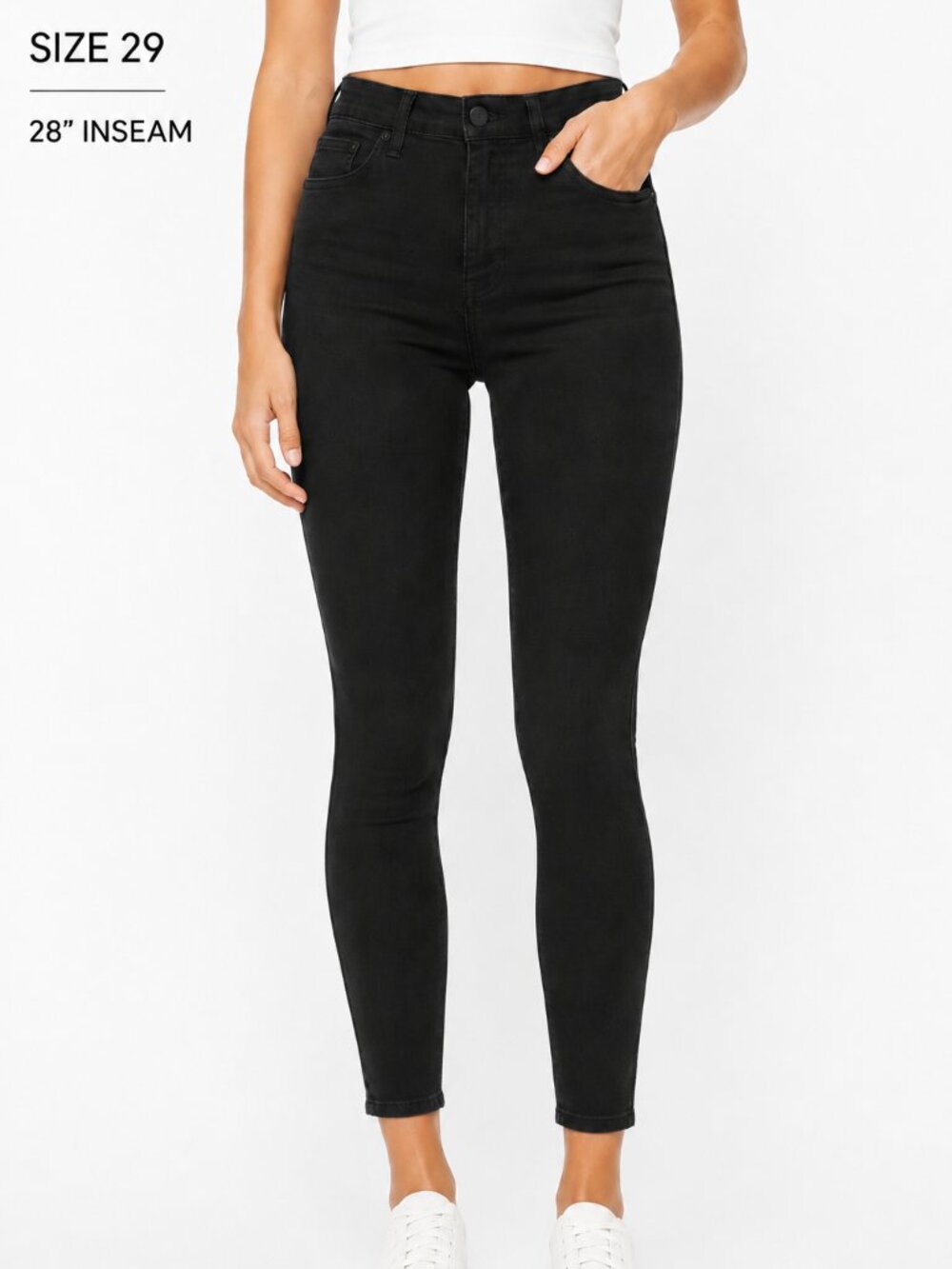 GAP Skinny High Rise Black Jeans Size 29